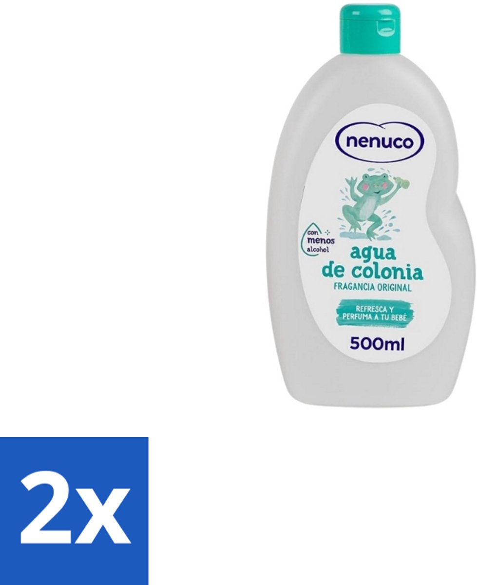 2 x Nenuco – Haarlotion – Agua de Colonia – 500 ml - Agua De Colonia - Kinderparfum - Eau De Cologne - Geur Voor Kinderen - Fris Parfum