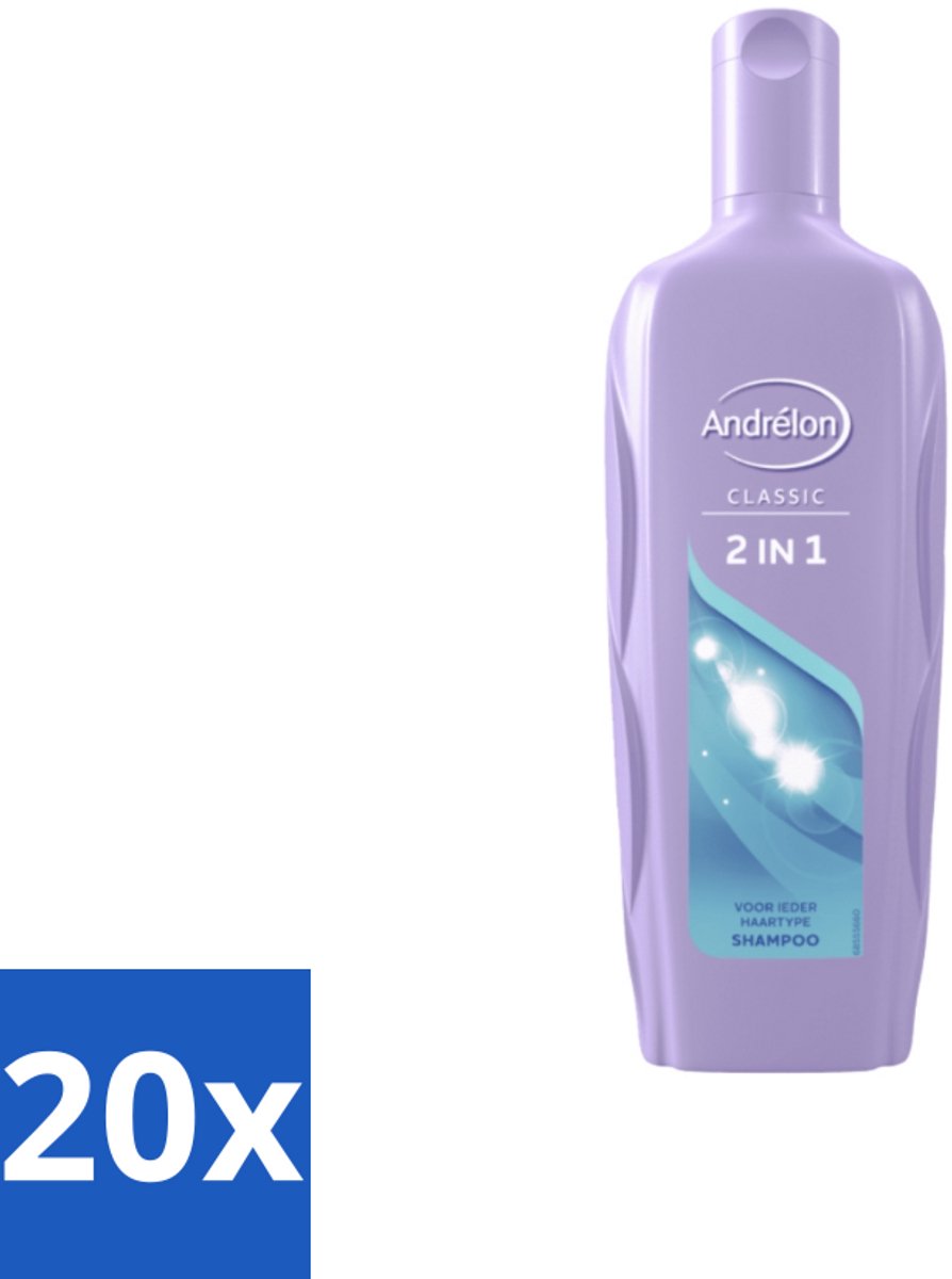 20 x Andrélon – Shampoo – 2-in-1 – 450 ml - Shampoo 2-in-1 - Haarverzorging - Haartype - Verzorging - Reinigen
