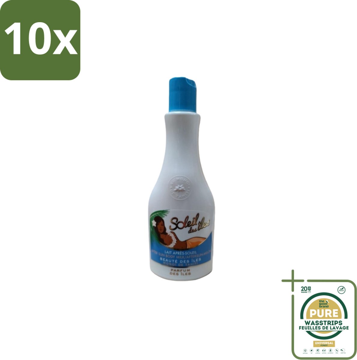 10 x Soleil des Îles – Aftersun Bodymilk – Monoï de Tahiti Kokos – 150 ml - Grootverpakking - Aftersun Bodymilk - Monoï De Tahiti - Zonverzorging - Huidherstel - Hydratatie Na Zon