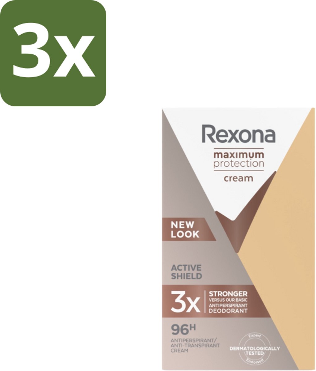 Rexona – Anti-Transpirant Stick – Maximum Protection – 45 ml - Bulkverpakking - 3 stuks
