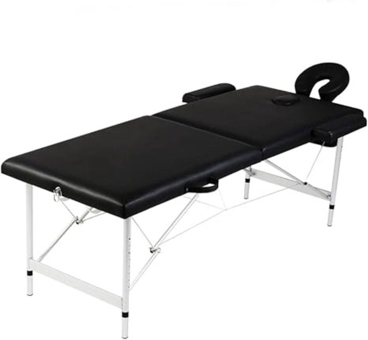 Zylo® Massagetafel Hoeslaken - Massagetafel - Massagetafel Inklapbaar - Zwart - 186cm x 70cm x 87cm