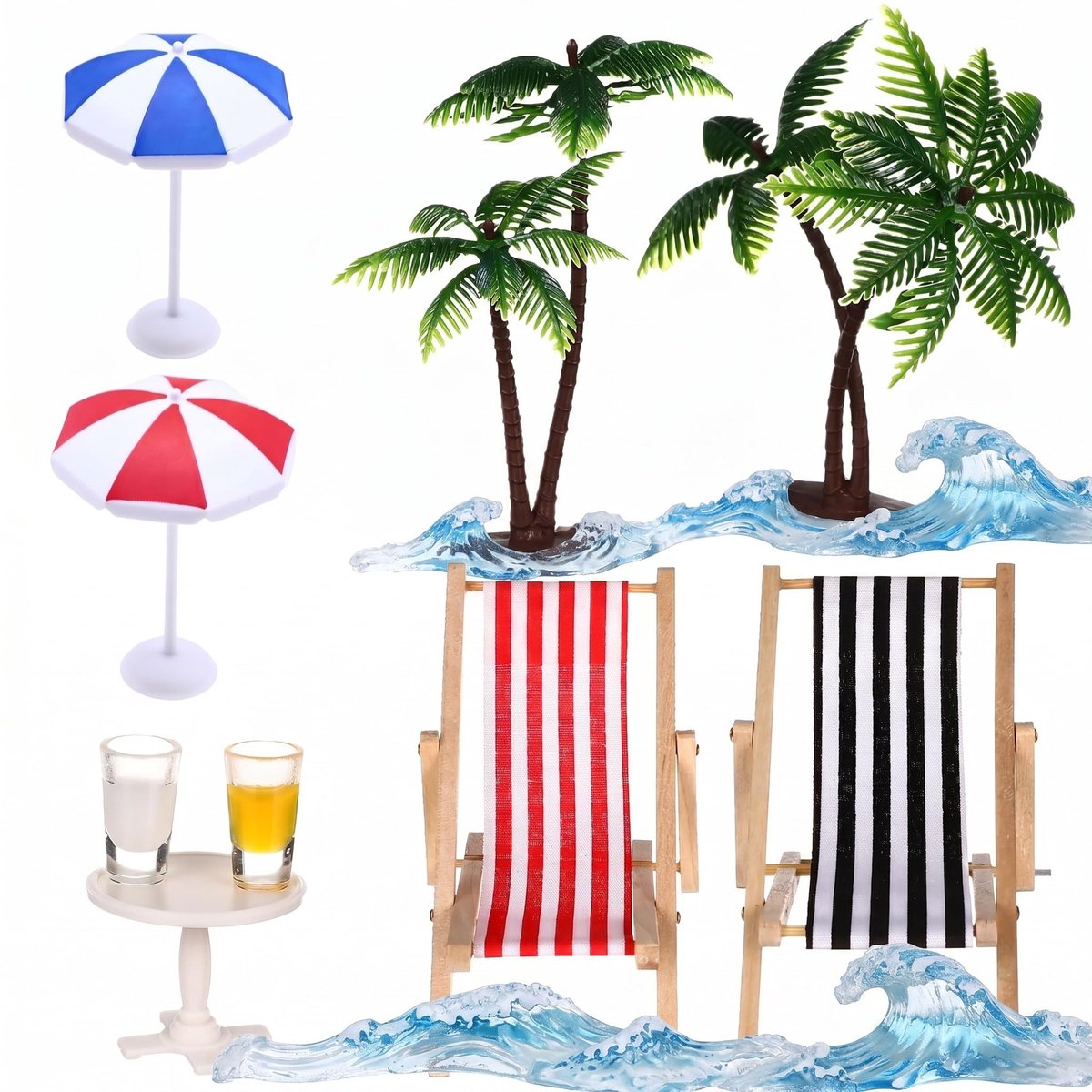 Solidchoice - Mini Strandlandschap Set voor Creatieve Decoratie