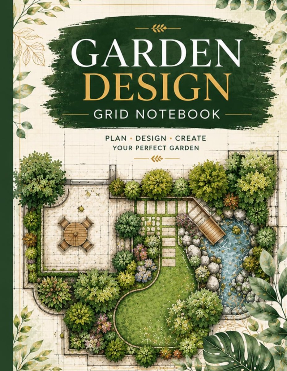 Garden Design Grid Notebook: Landscape Design Grid Notebook for Garden Planning & Yard Layouts: Landscape Architecture - ShopVlot