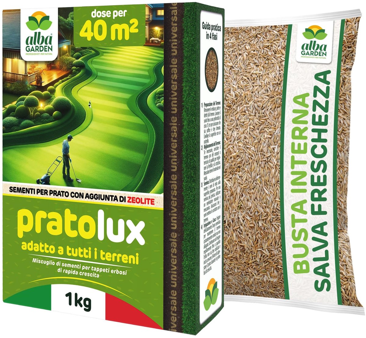 Solidchoice - Universeel Graszaad voor Duurzaam Gazons (40m²)
