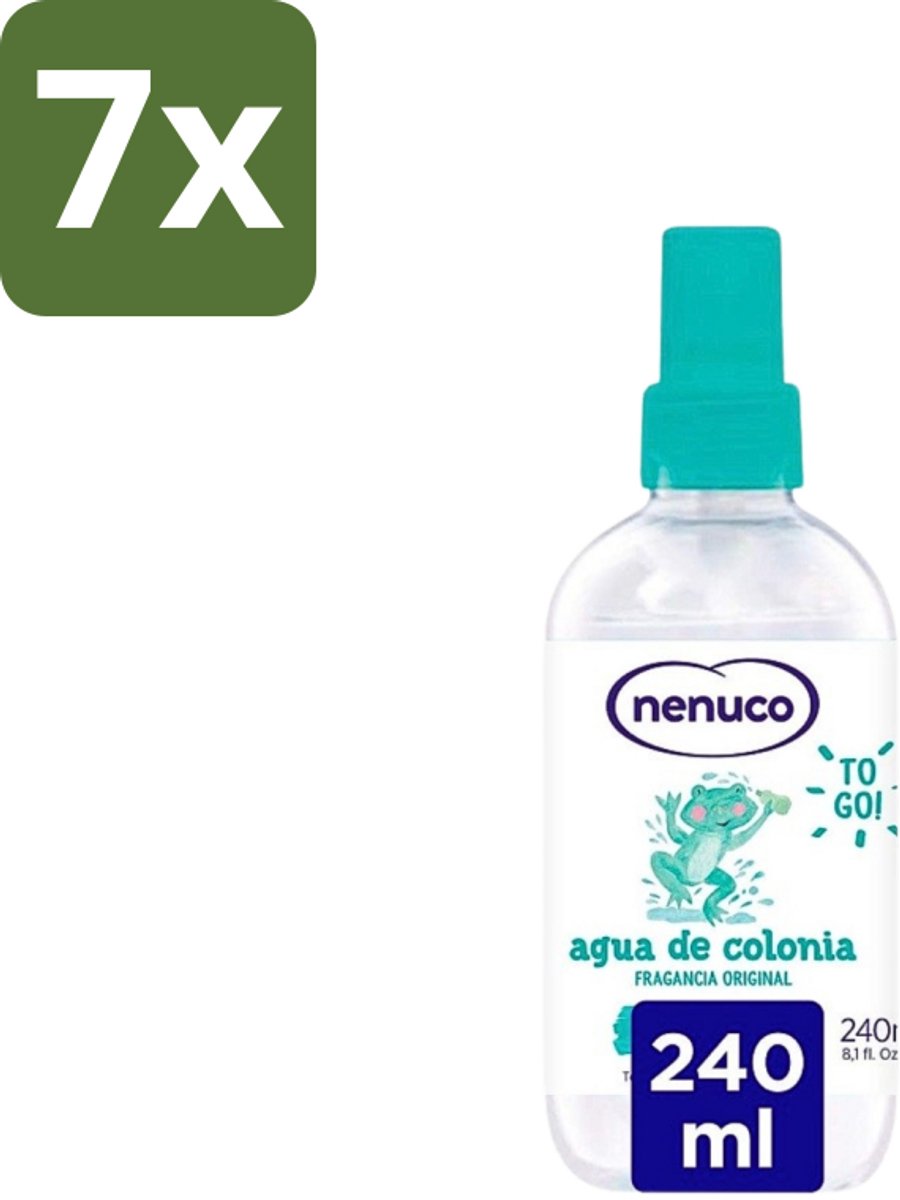 Nenuco - Cologne - Eau de Cologne - Originele Geur - Sprayflacon - 240 ml - Bulkverpakking - 7 stuks