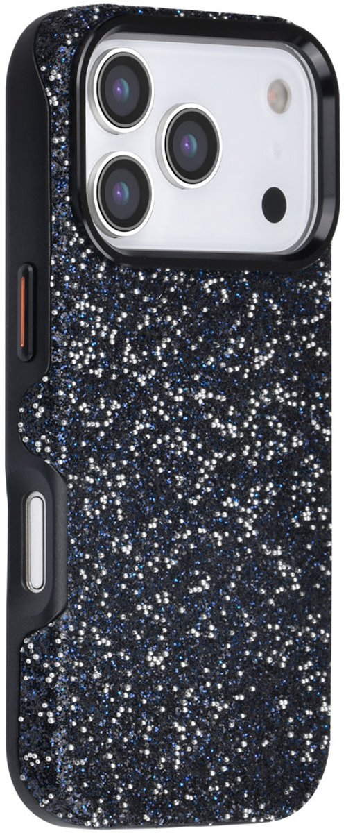 TUNIQ telefoonhoesje voor Apple iPhone 17 Pro - glitter ontwerp - Zwart