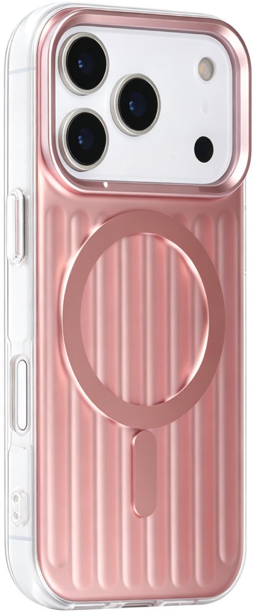 TUNIQ Backcover hoesje voor Apple iPhone 17 Pro - luggage IMD MagSafe - Roze