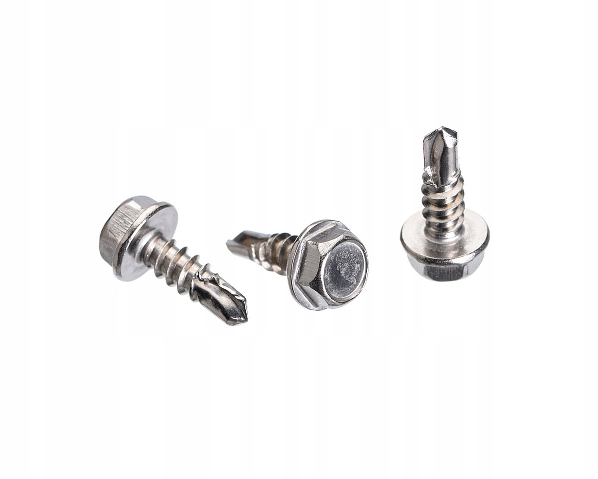 RVS Zelfborende Schroeven 4,8x13mm Zeskantkop DIN 7504K (50 stuks)