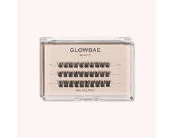 GlowBae Beauty Pre-Glued Silk Balance Lashes | DIY Press-On Lash Clusters | 30 Ultra Volume Press On Lashes | D-Krul 10-14mm | Zelfklevende Wimpers Zonder Lijm