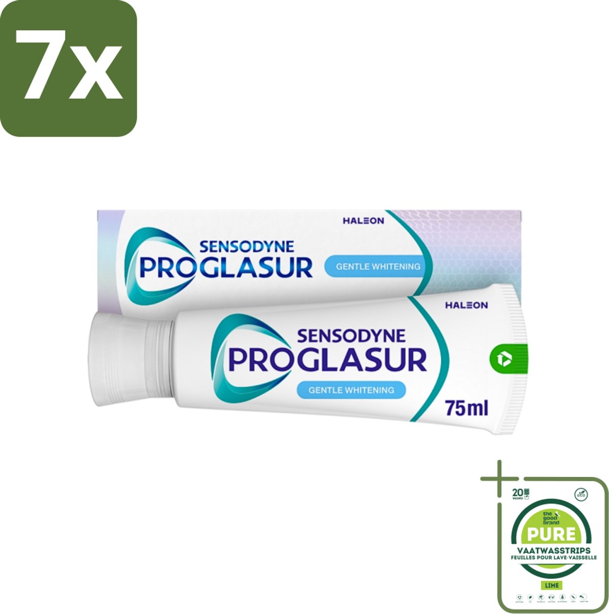 7 x Sensodyne - Tandpasta - Proglasur Gentle Whitening - Verheldert Glazuur - 75 ml - Grootverpakking - Tandpasta - Tandpasta Whitening - Tandpasta Voor Tanderosie - Tandpasta Voor Gezond Glazuur - Tandpasta Voor Gevoelige Tanden