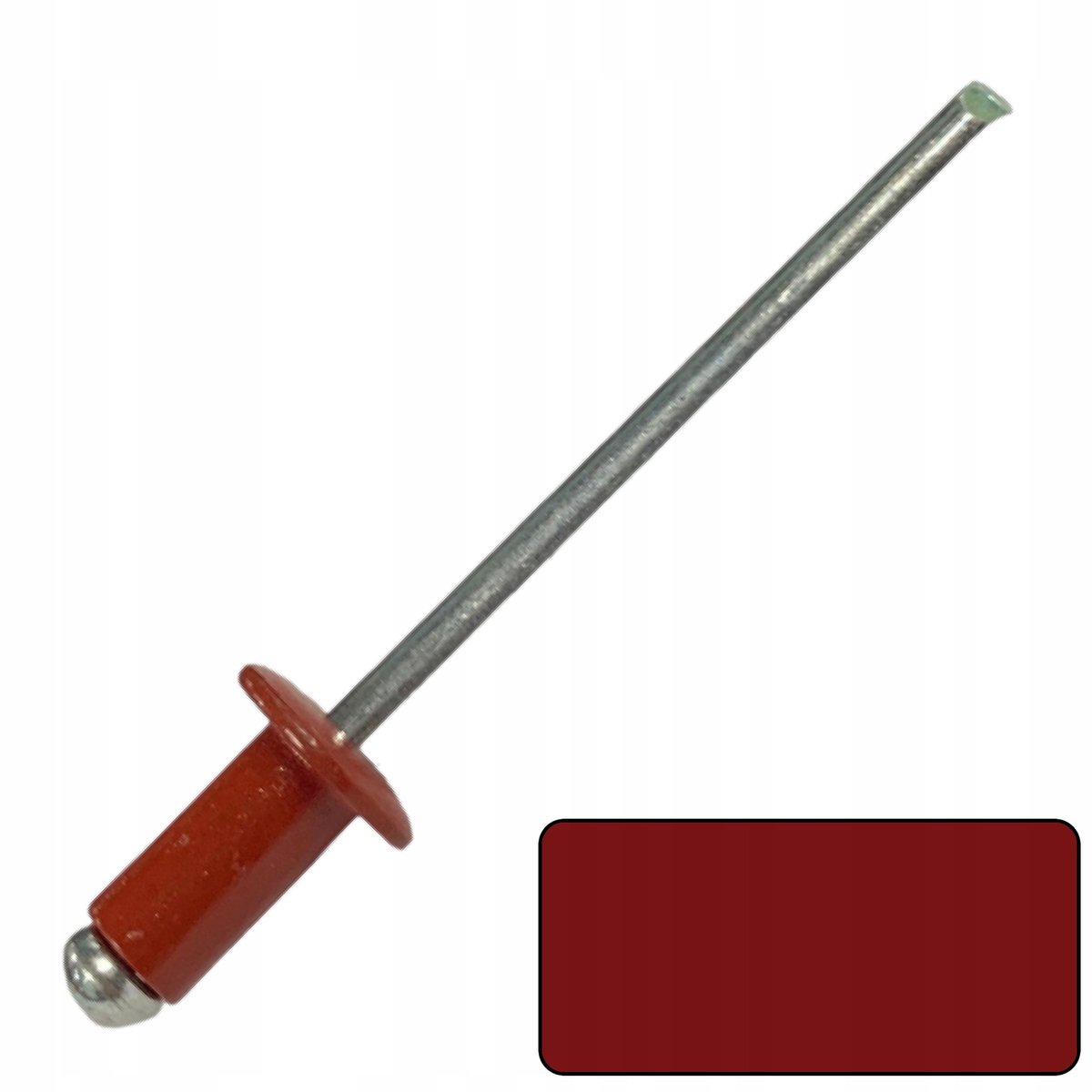 Merkloze Blindklinknagels 4x8mm RAL3011 - 100 Stuks Bordeaux Rood