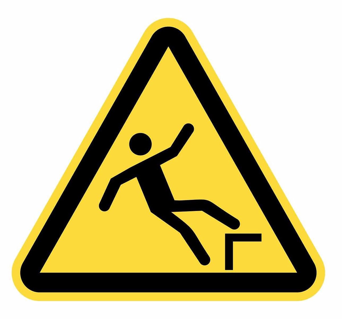 Elzusha - Waarschuwingsstickers Set van 5 - Gele Driehoek 15 cm