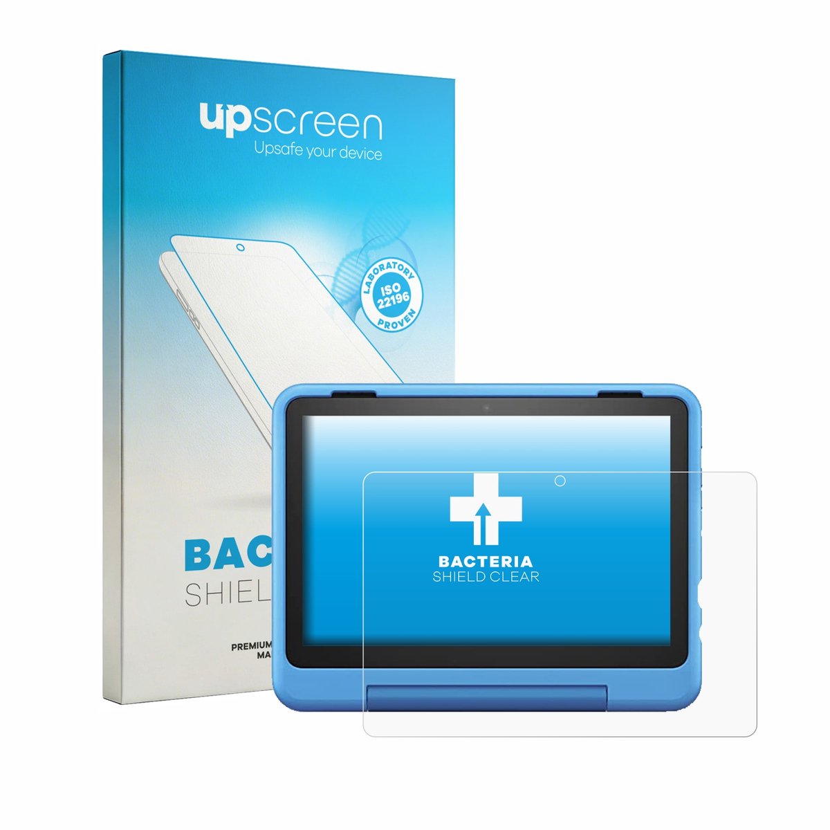 upscreen - Screenprotector voor Amazon Fire HD 8 Kids Pro 2024 (12. Gen.) - Folie Beschermfolie transparant antibacterieel
