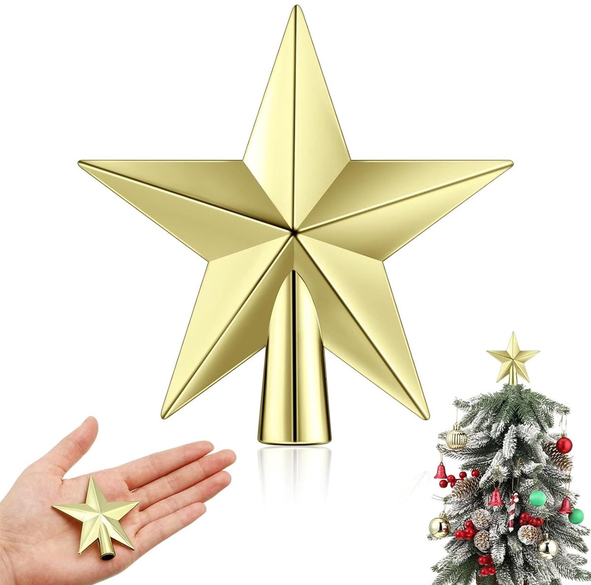 Elzusha - Mini Kerstboompiek Ster voor Feestelijke Decoratie