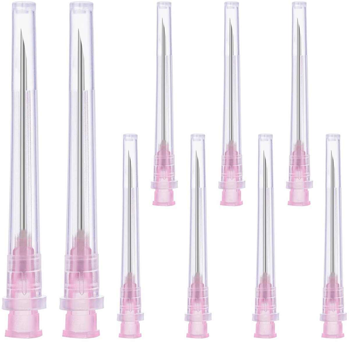 Elzusha - 100 Stuks 18G RVS Drainpijpen met Deksel