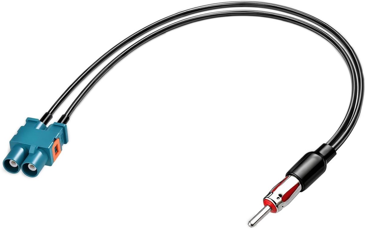 Elzusha - Car Radio Antenne Adapter Kabel, Dual Fakra naar DIN Connector