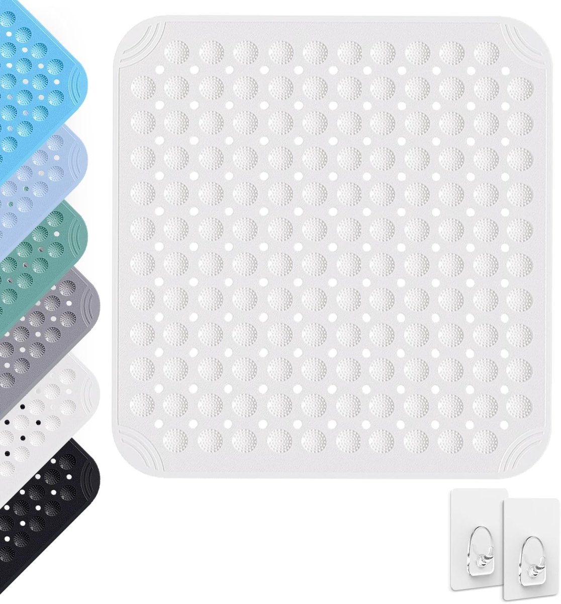 Elzusha - Antislip Douchemats 80 x 80 cm met Zuignappen en Massagefunctie