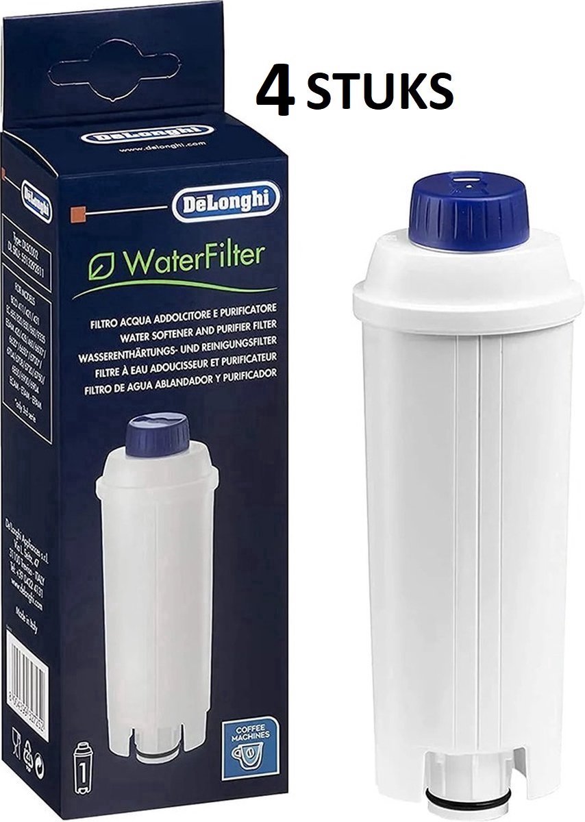 4x De'Longhi Waterfilter DLSC002 - Waterfilter voor espressomachines