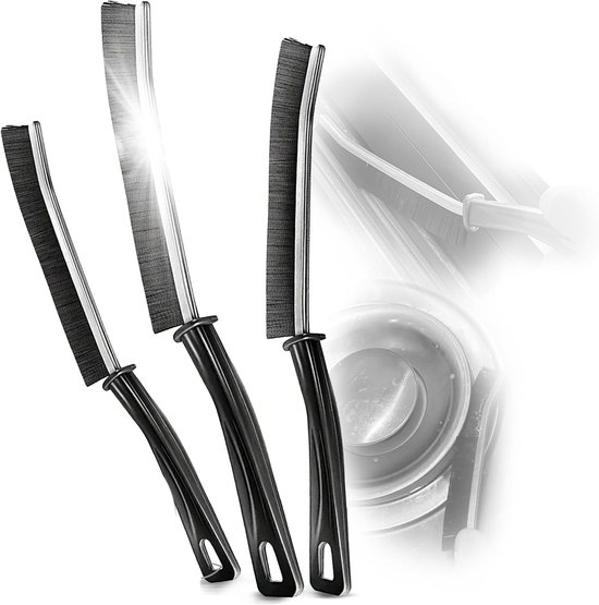 Voegenborstel Set - Nadenborstels - Dieptereiniging - Ergonomisch Handvat - 6 Stuks - Zilver/Zwart — afbeelding 2