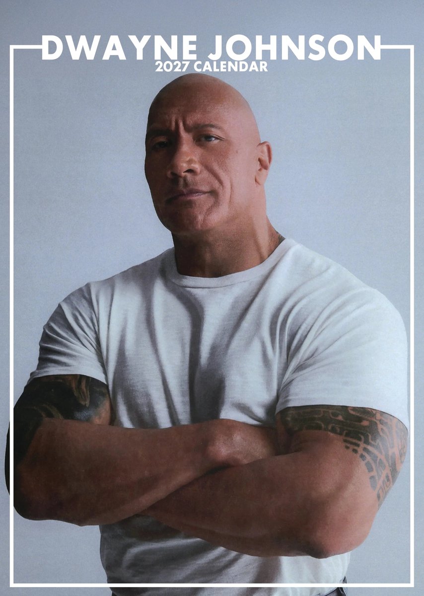 Dwayne Johnson A3 Kalender 2027