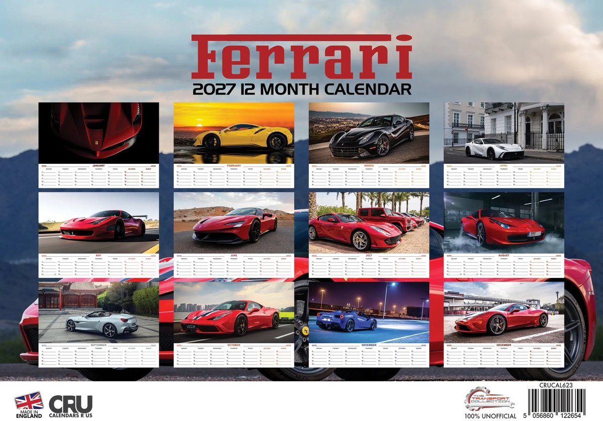 Ferrari A3 Kalender 2027