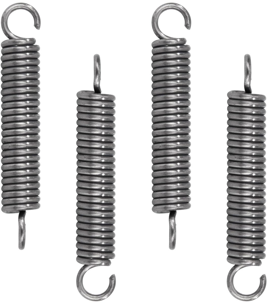 RVS Spiraalveren met Haak, Tension Spring 35 mm, 6 mm Buiten Diameter, 1 mm Draad, 90 Graden Haak, Maximale Treksterkte 3.4 kg, Ideaal voor Mechanische Toepassingen en Klusprojecten