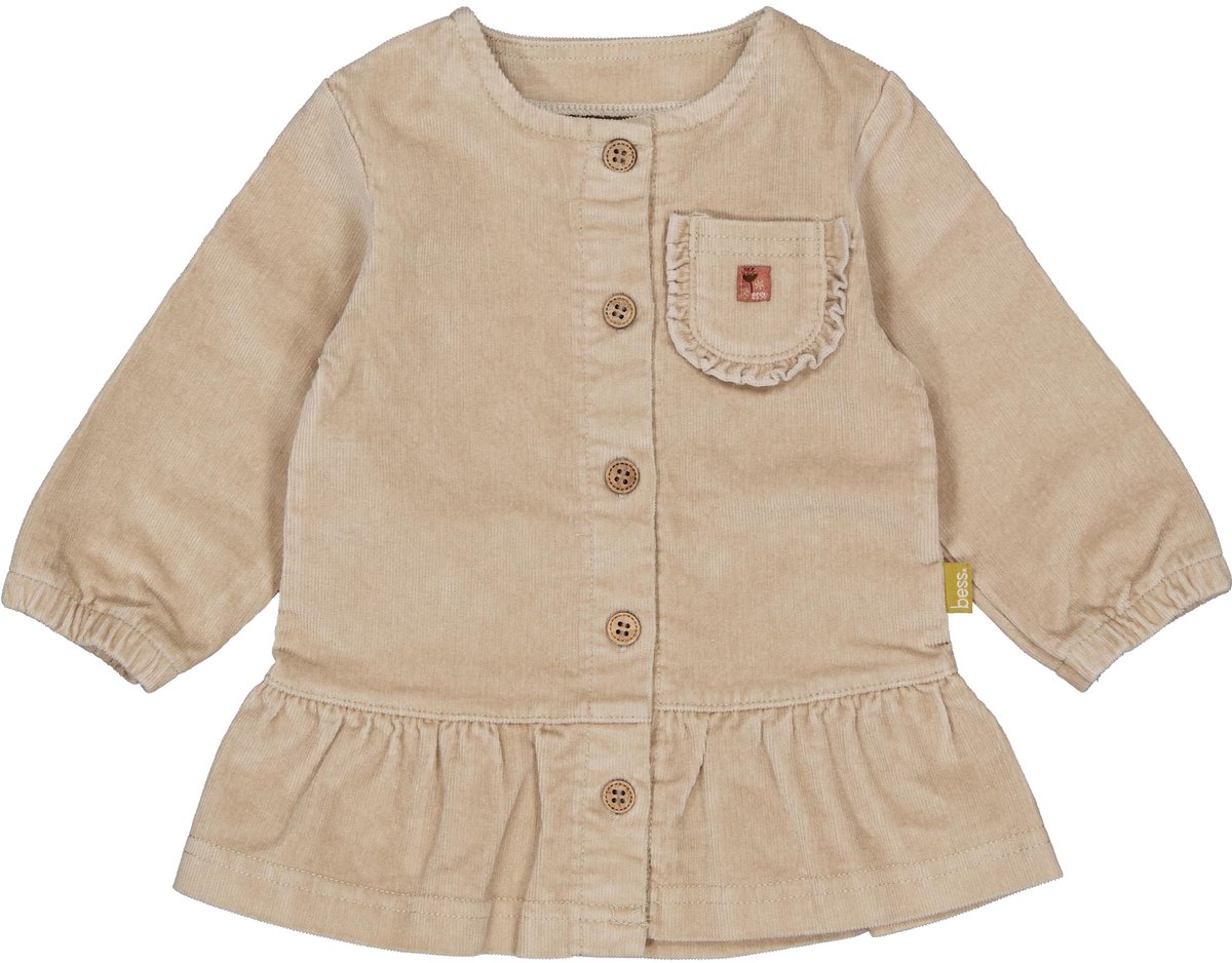B.E.S.S. Baby meisjes jurk Dessert Sand Maat 68