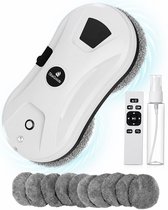 TibaGoods Robot Ruitenreiniger - Ramenwasser - Robot - Dweilrobot - Anti-val touw - Slimme waterspray - Krachtige zuigkracht - Met afstandsbediening - Incl. 10 microvezeldoeken