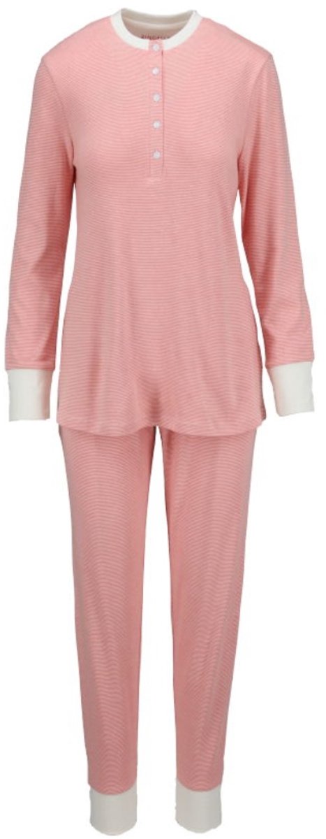 Katoenen dames pyjama terracotta Ringella - Oranje - Maat - 50