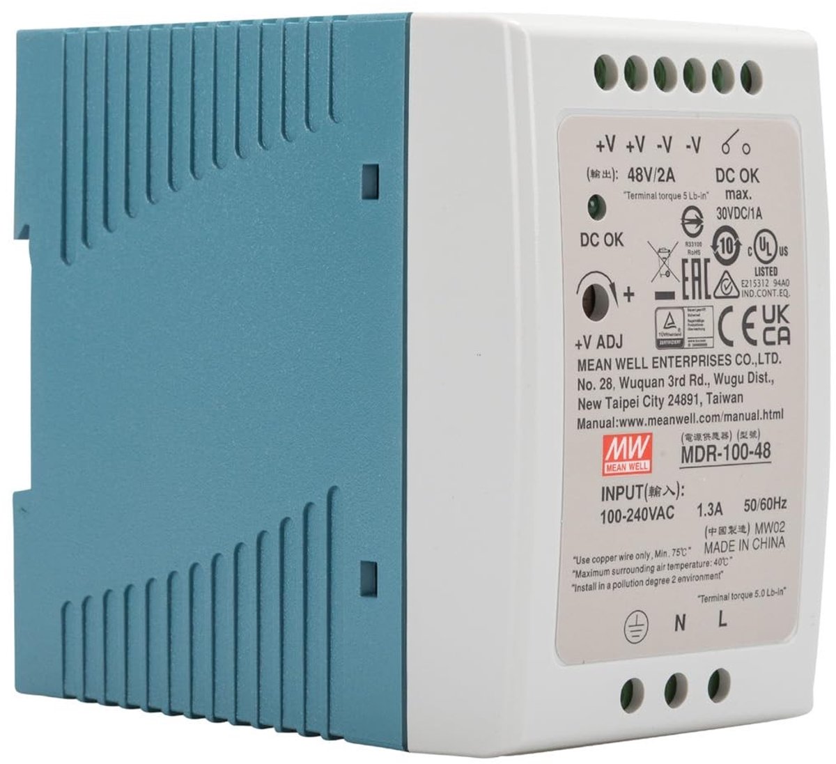 Elzusha - DIN-Rail Voedingsadapter 96W voor Elektronische Apparaten