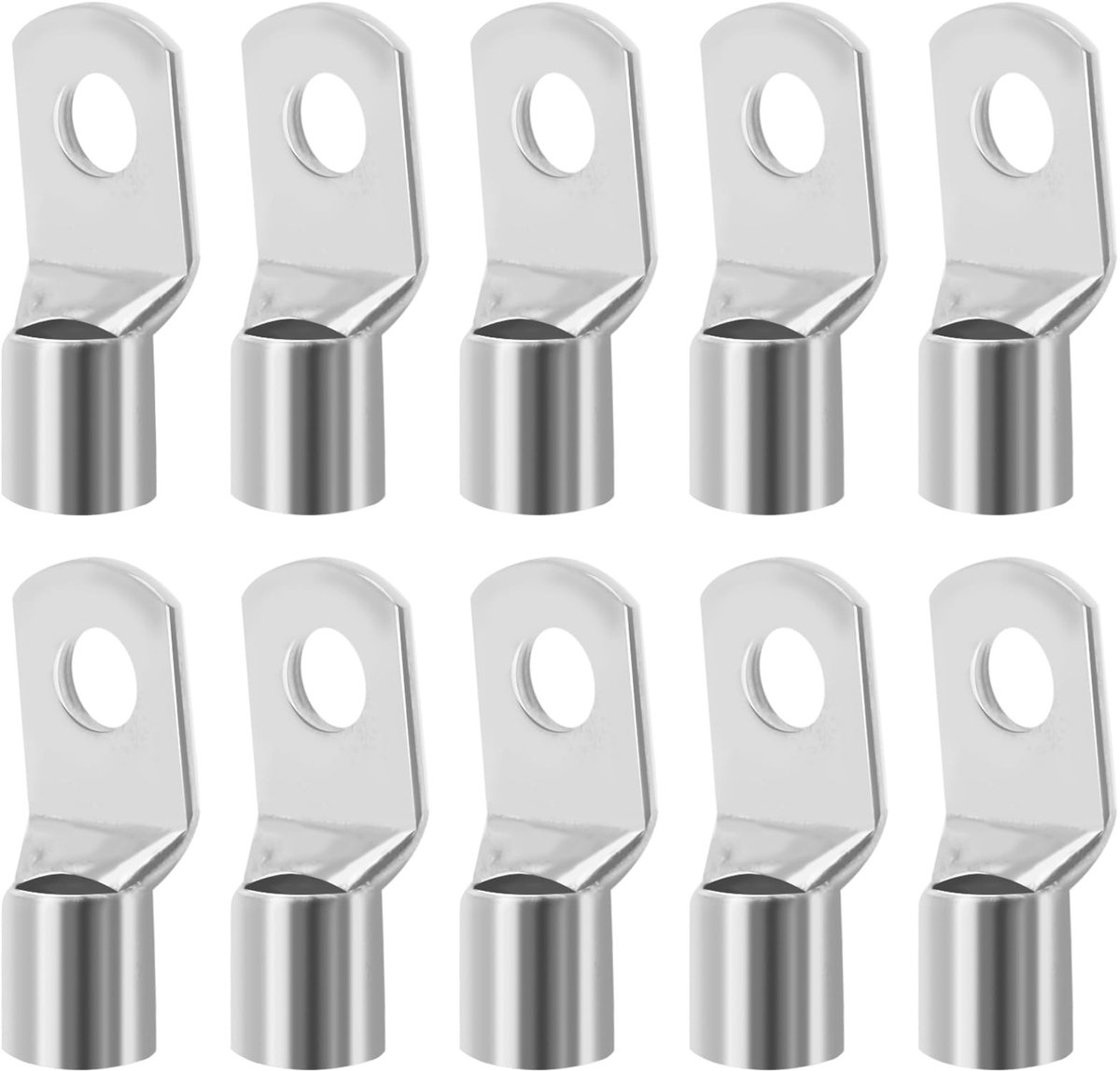 Elzusha - Buiskabelschoenen 50 mm² M8 Niet Geïsoleerd 10 Stuks