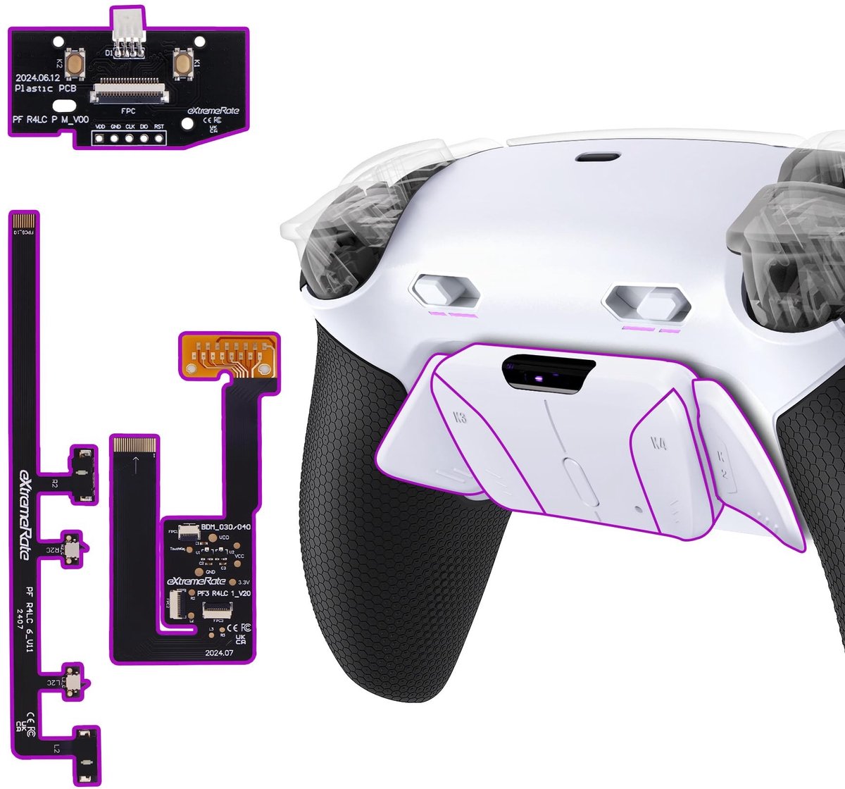 Elzusha - Paddles Kit voor PS5 Controller met Programmeerbare Knoppen