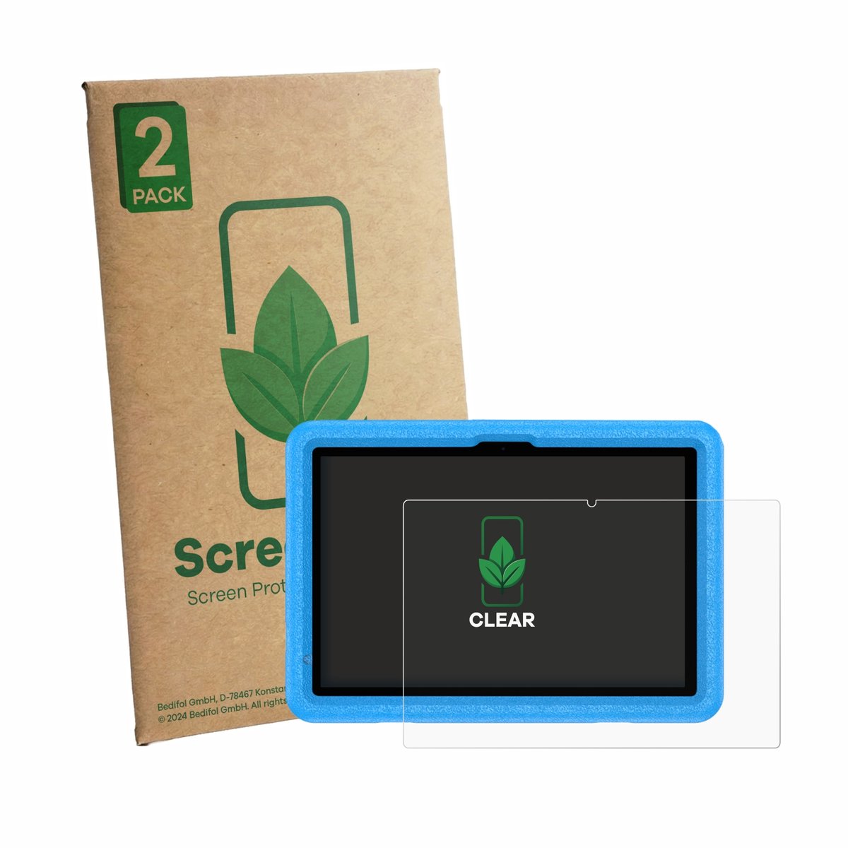 2 Stuks Screenprotector voor Vasoun TAB11 L10 10.1" - Hoogwaardige Beschermfolie transparant