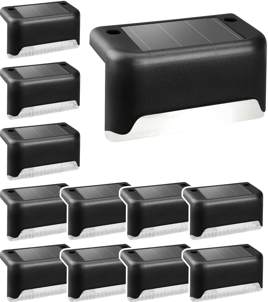 Elzusha - Set van 12 Waterproof Solar Tuinverlichting