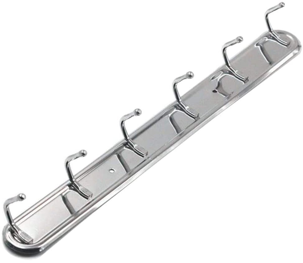 Elzusha- Haken roestvrij staal - Badkamer Haaklijst - Keukengerei - Accessoires voor Ponsen/Polijsten - 1 stuk - 37 x 3,5 cm - Haak