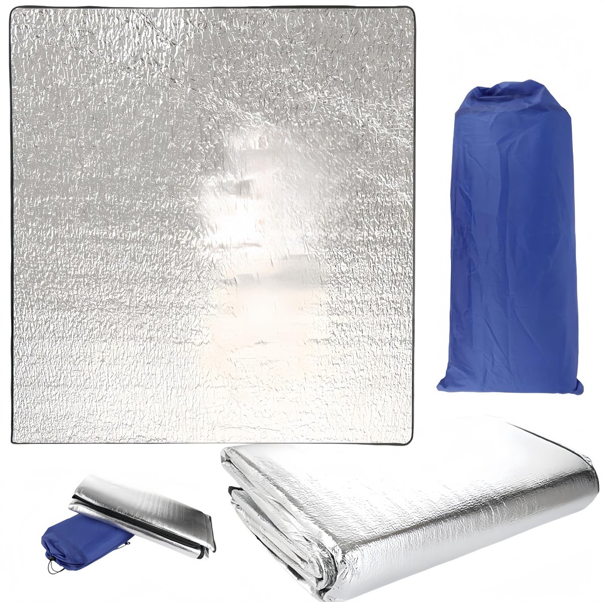 Elzusha - Ultralichte 200 x 200 Campingmat van Aluminiumfolie