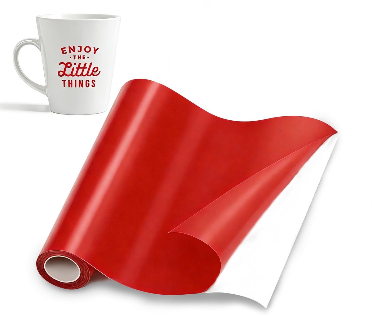 Elzusha - Zelfklevend Glanzend Wit Vinyl voor Doe-Het-Zelf Projecten en Decoraties