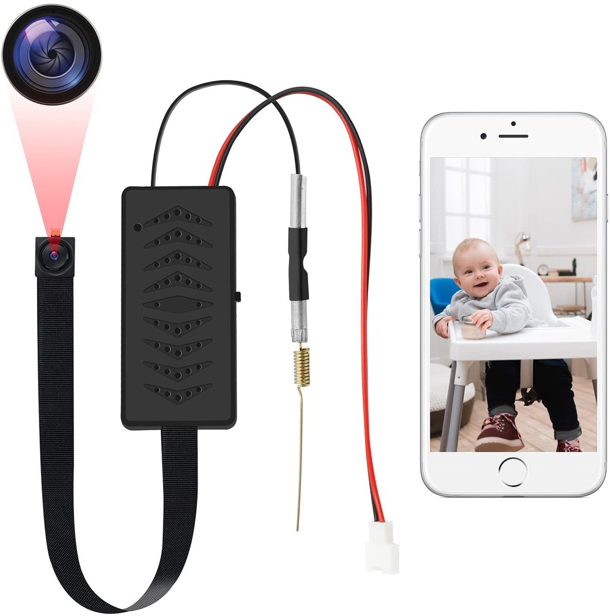 Elzusha - Draagbare WiFi Mini Camera met Bewegingsdetectie