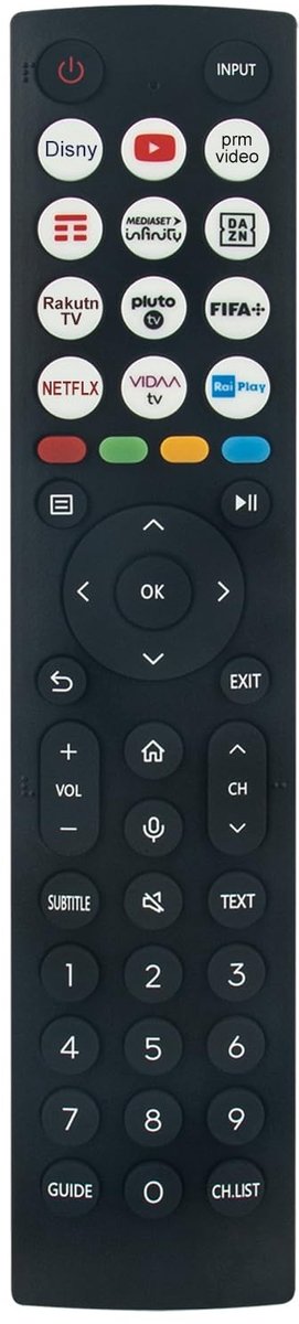 Elzusha - Vervangende Afstandsbediening voor Hisense TV