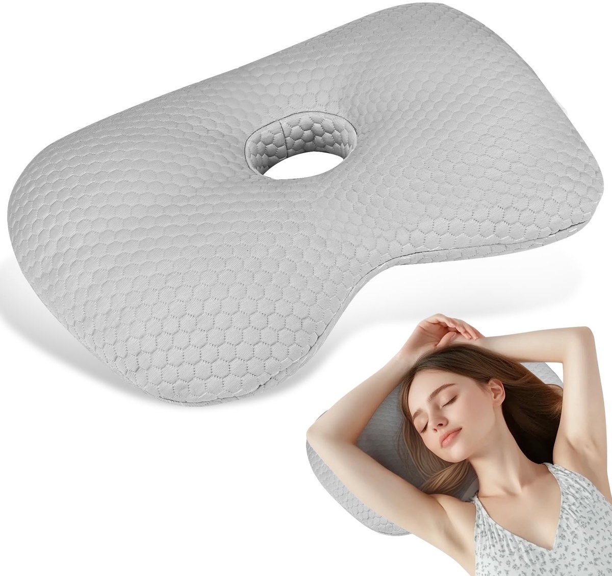 Elzusha - Piercing Kussen voor Zijslapers, 9 cm
