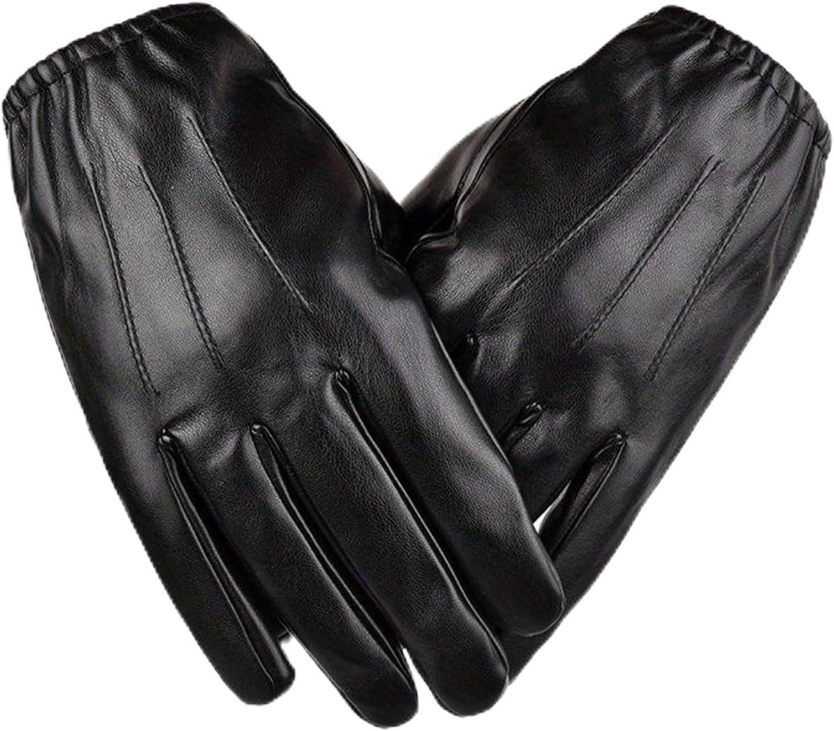 Heren Winterhandschoenen van Faux Leer met Fleecevoering voor Koude Weeromstandigheden
