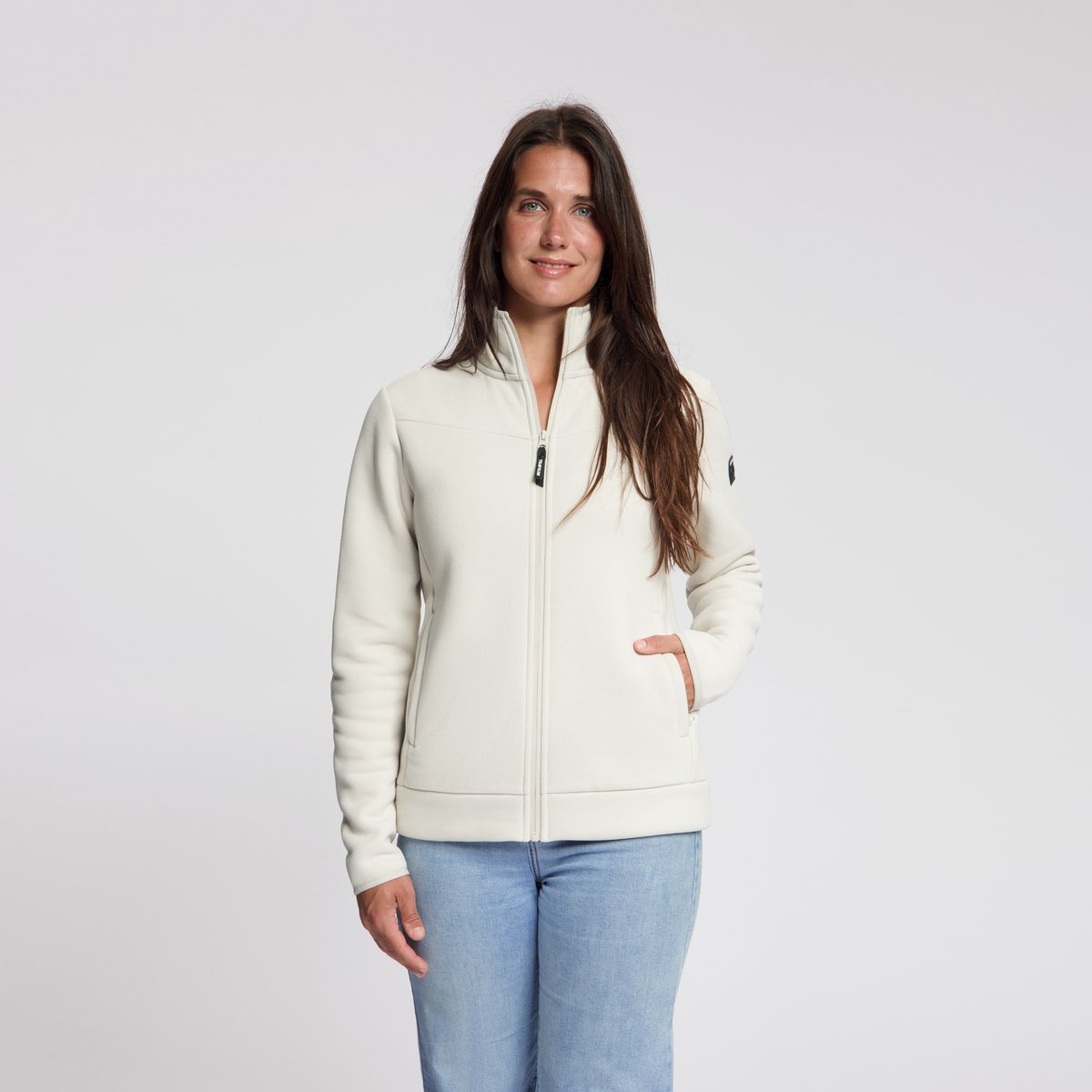 Travelin' Rut Dames - Outdoorvest - Fleece - Sand