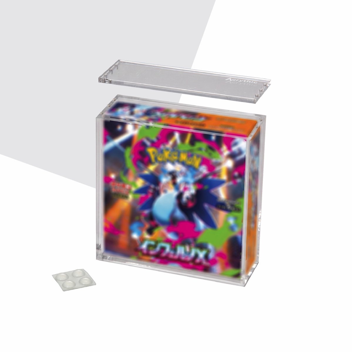 Acrythic Japanse Boosterbox Acryl Case - Geschikt Voor Pokemon Japanese BB - 99% UV Protectie - Sterke Magneetsluiting - Transparante TCG Beschermbox