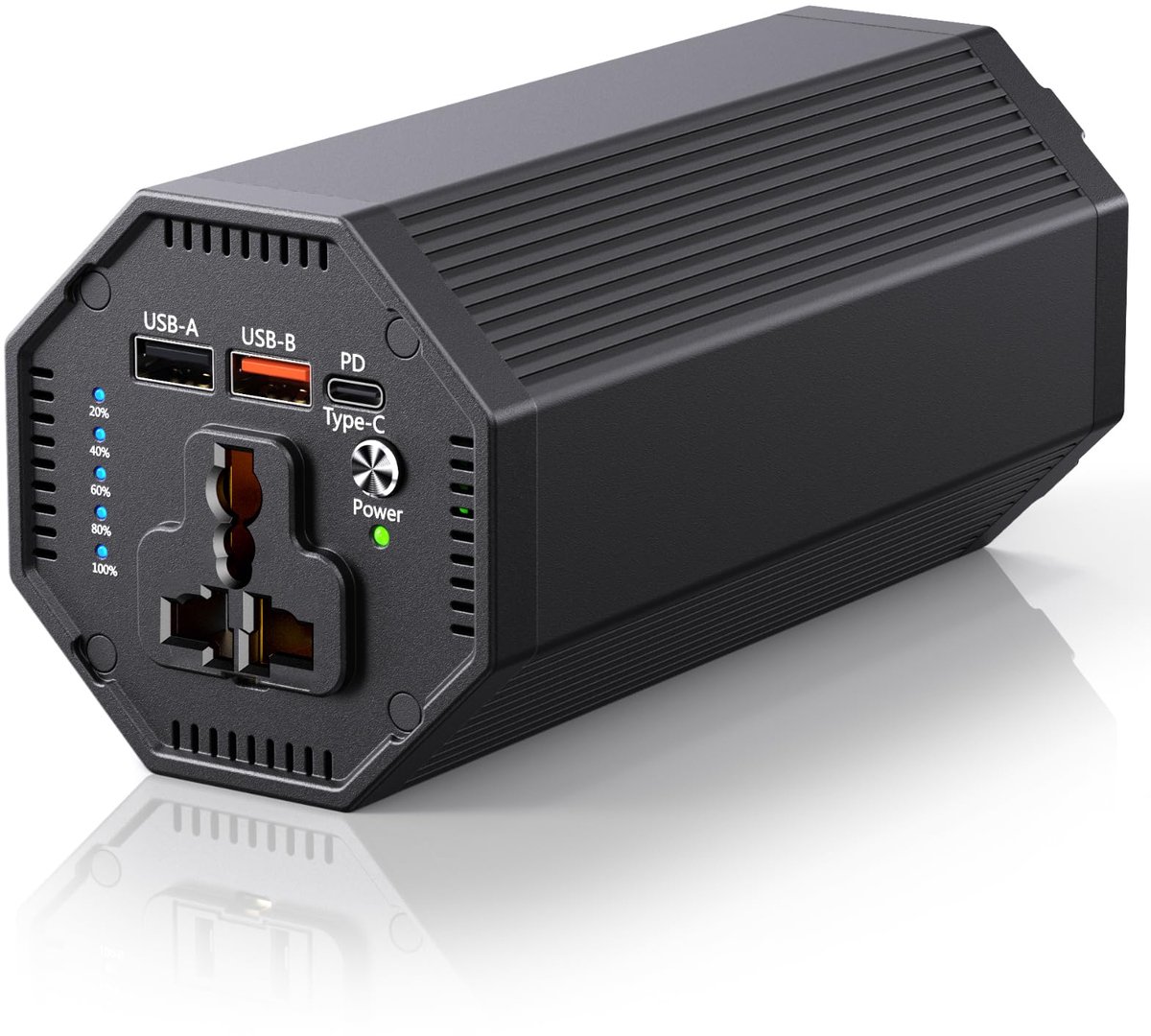 Powerstation Draagbaar 98Wh 27000mAh – 100W AC – 65W USB-C PD Snelladen – 4 Poorten – Voor Laptop