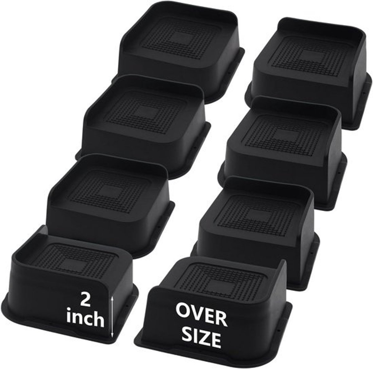 Zware bedverhogers 2 inch - 8 stuks voor meubels
