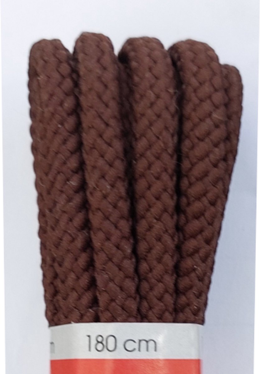 Ronilux Veter - Bruin - Extra Dik Rond - Lengte 180 cm - Dikte 6 mm - Bergschoen - Wandelschoen - Schoenveter