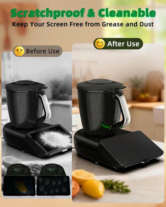 Waterdichte en Stofdichte Silicone Screen Protector voor Thermomix - Bescherming tegen Stoten en Vlekken, Ideaal Accessoire voor Keukenmachines en Displayonderhoud — afbeelding 4
