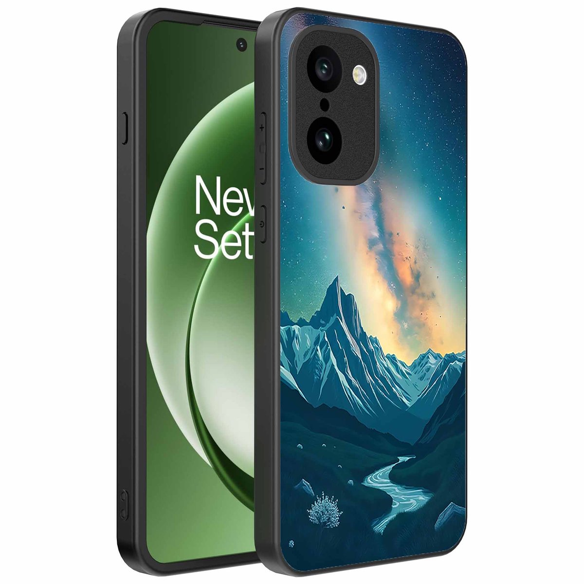 Geschikt voor OnePlus 15R Telefoonhoesje met Sterrenhemel Opdruk - TPU Backcover Case With Space And Milkyway Design - Smartphonica geschikt voor OnePlus 15R