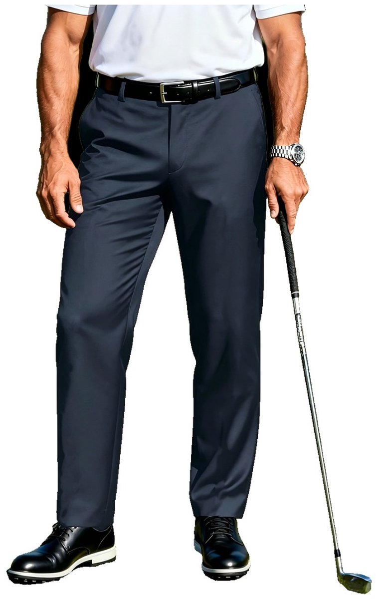 Currero Comfortabel Golfbroek Heren Golfkleding Nette Pantalon Mannen Broek Outfit Chino Donkergrijs