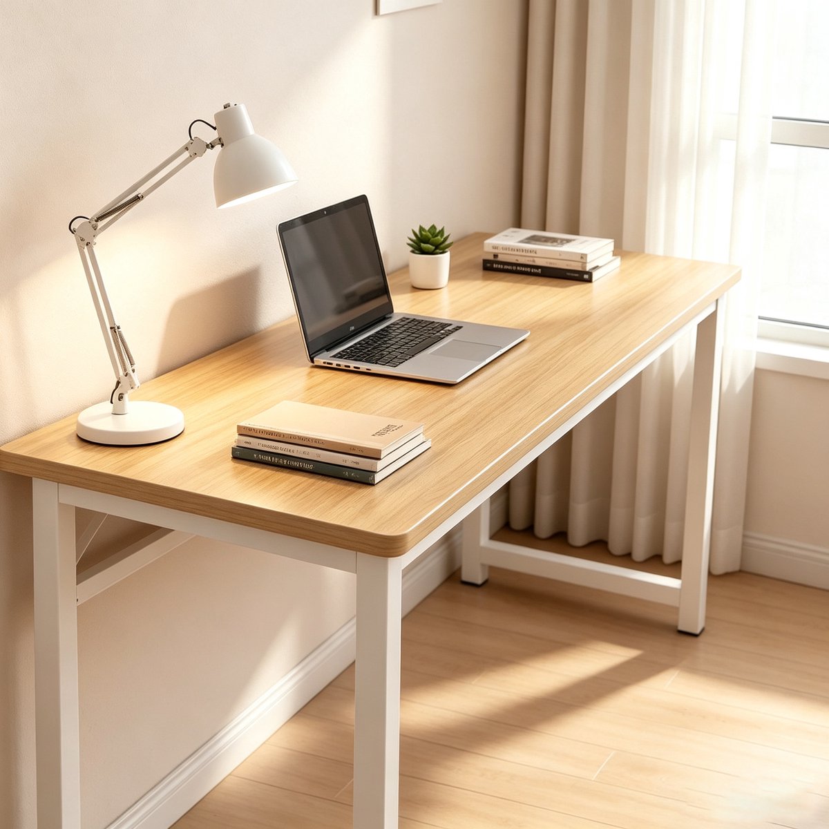 Dit is een rechthoekig bureau geschikt voor twee personen ideaal voor studenten en gezinnen. Het is perfect voor slaapkamers studeerkamers of huurappartementen 100*40*75 cm Kleur: geel cederhout